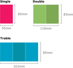 Promocard design sizes